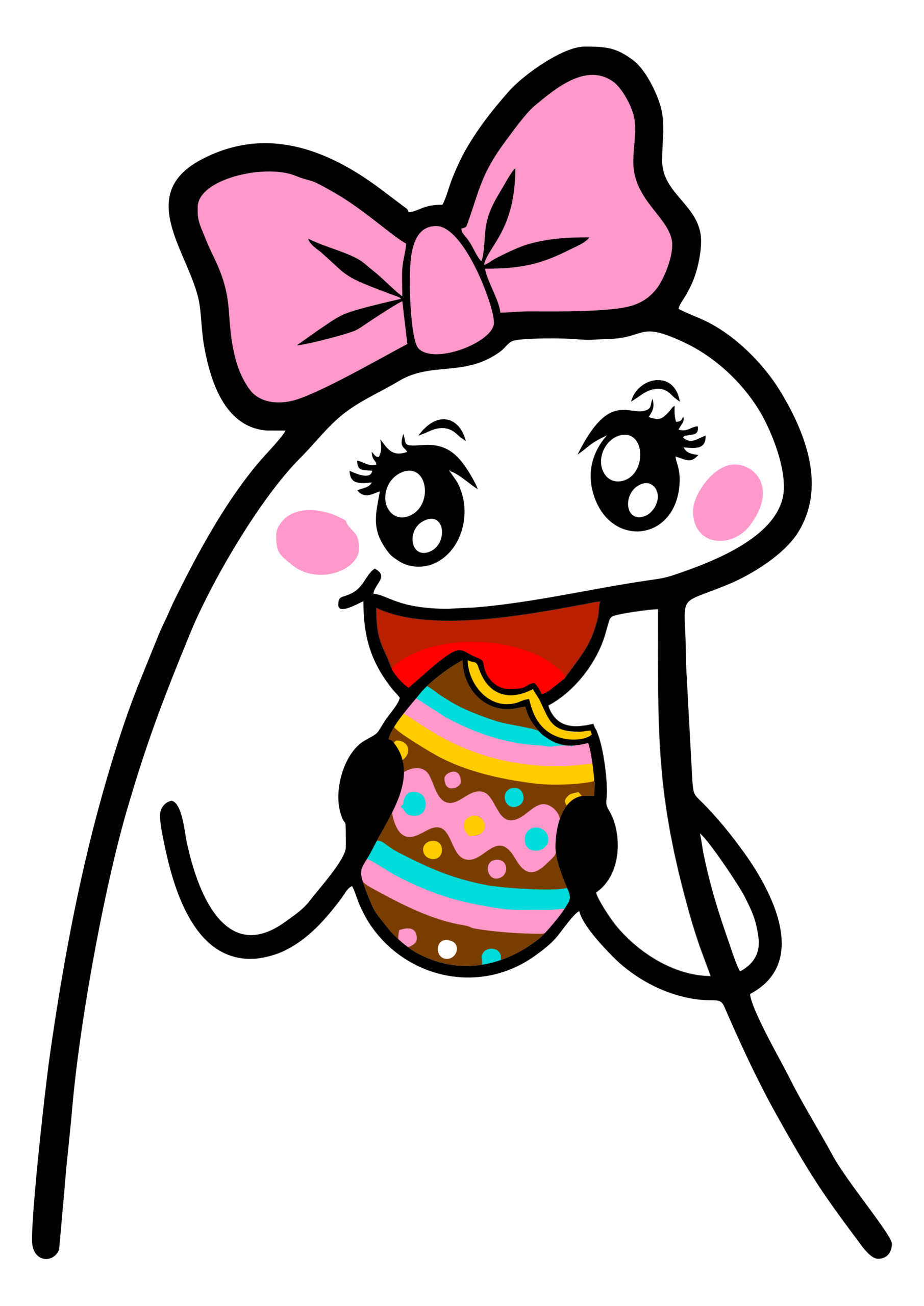 Figurinhas para whatsapp e redes sociais flork of cows especial de páscoa png