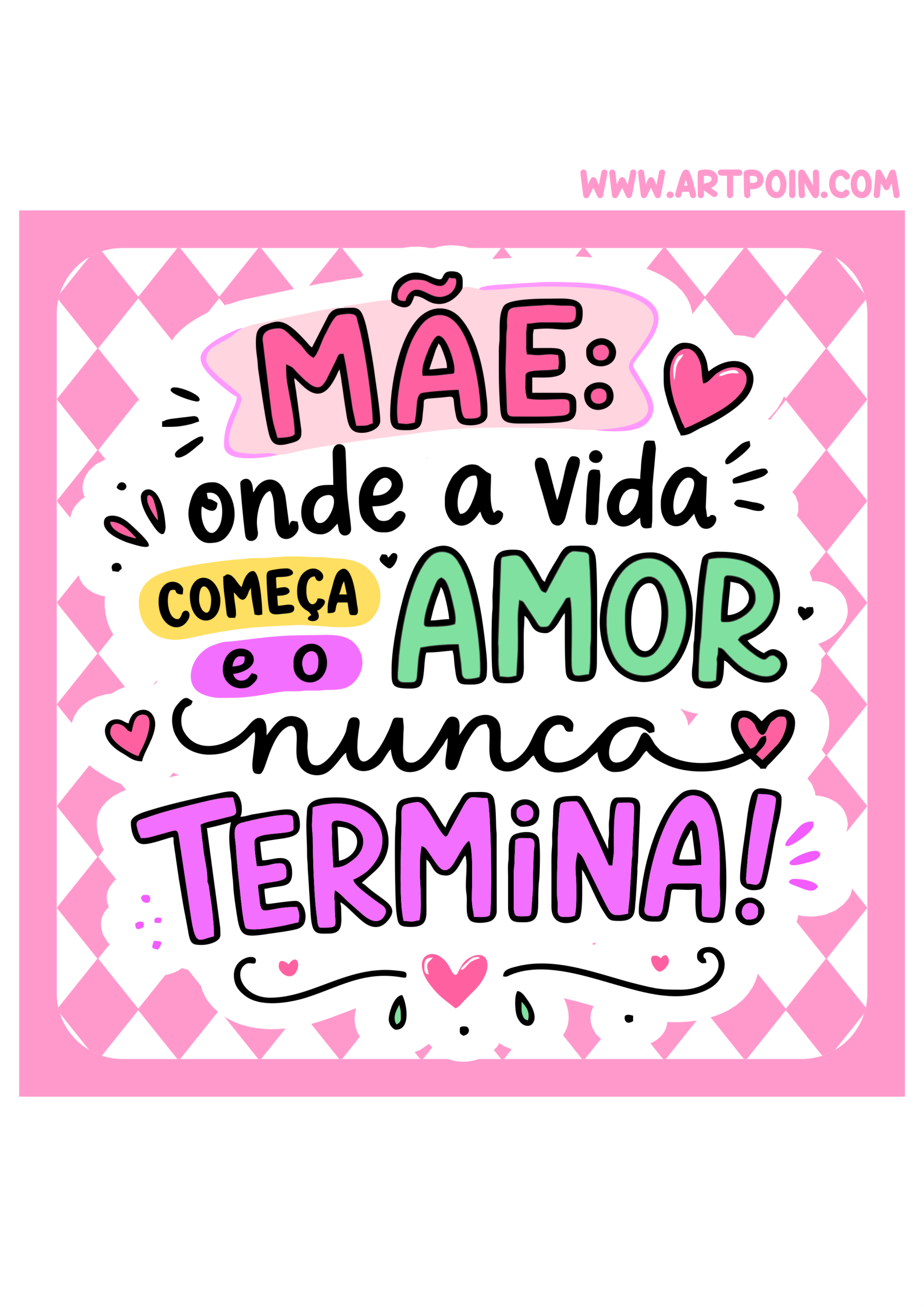 Dia das mães adesivo quadrado com frase fofinha ideal para decoração de festas mimos e presentes download grátis png