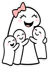 happy mothers day flork of cows funny stickers mommy and children