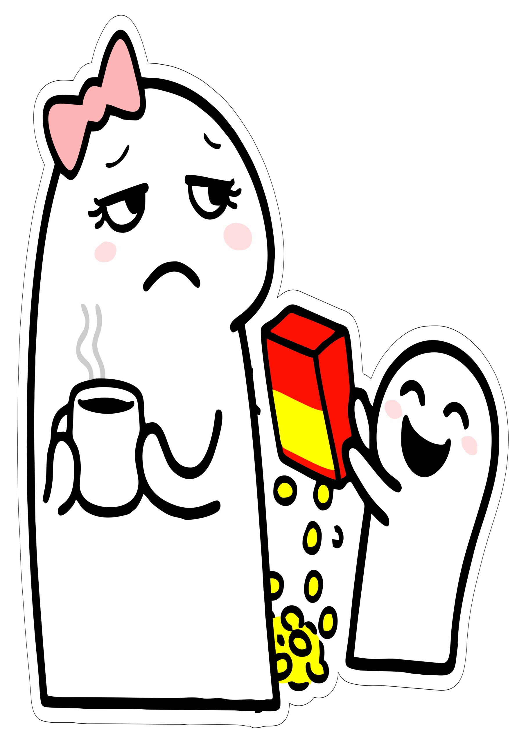 Happy mothers day 2026 funny image flork of cows mommy tired and messy kid png