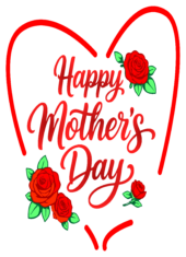 happy mothers day simple designer graphic arts