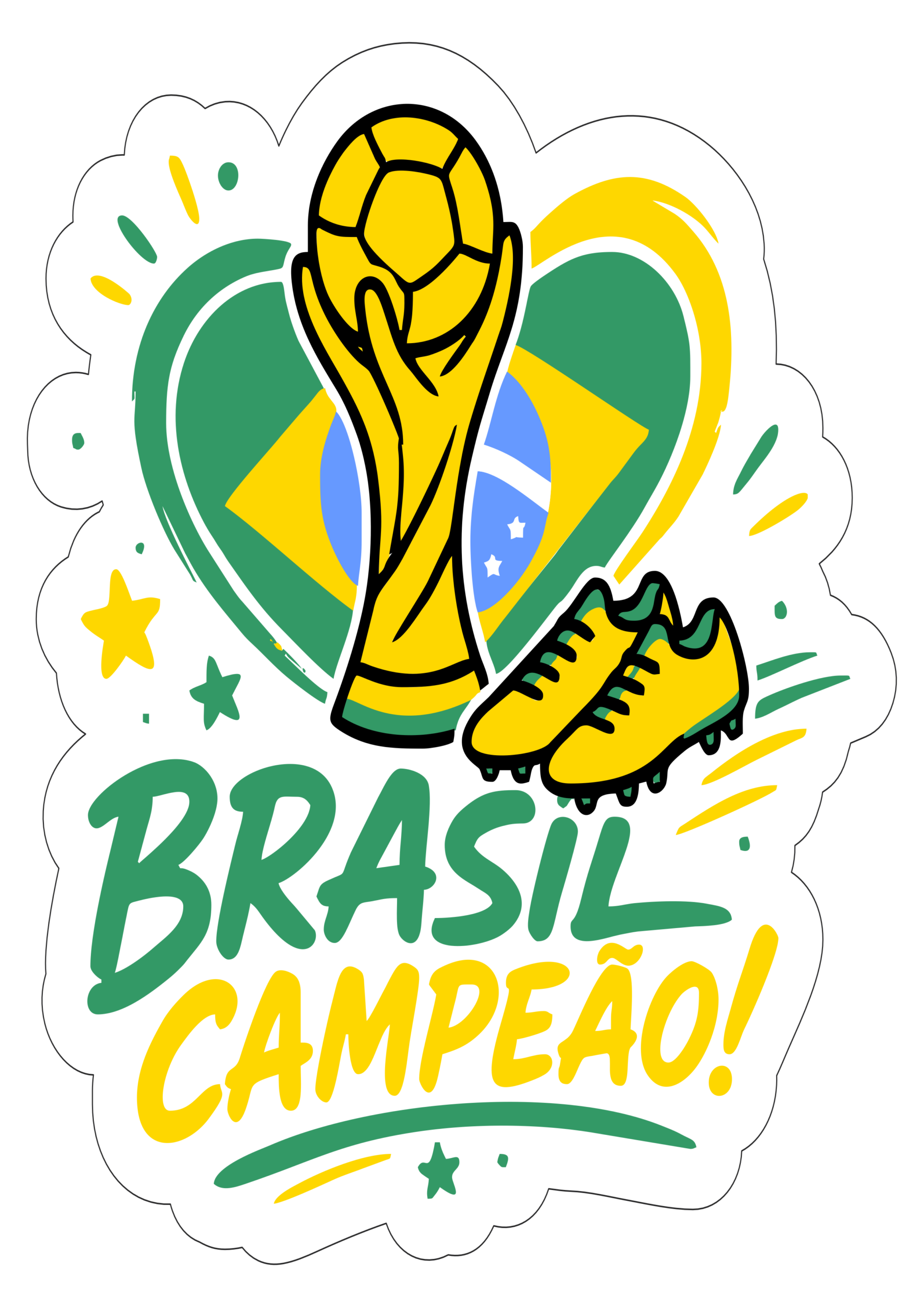 Copa do mundo 2026 Brasil campeão logo png