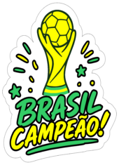 brasil campeão copa do mundo 2026 logo fundo transparente